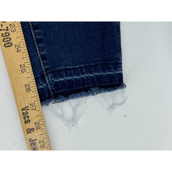 Pac Sun Women's Mid Rise Ankle Jeggings Distressed Skinny Jeans Denim Size 27 W - Picture 8 of 12